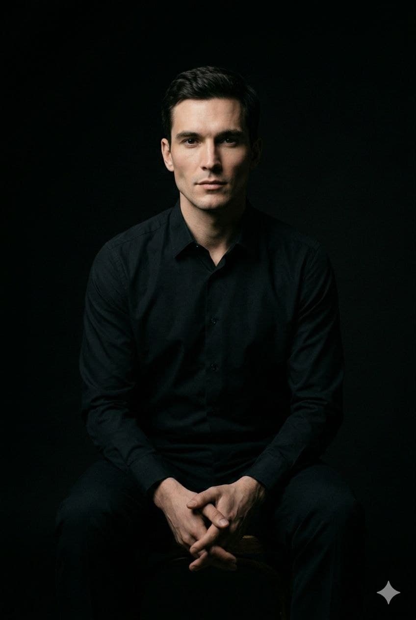 Low-Key студийная драматургия по фото нейросеть