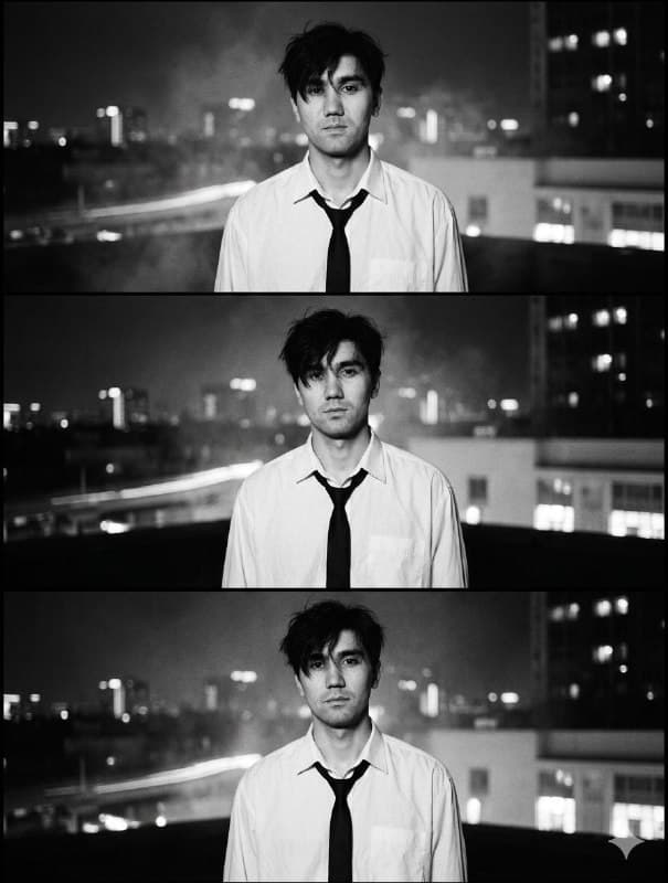 Rooftop Triptych по фото нейросеть