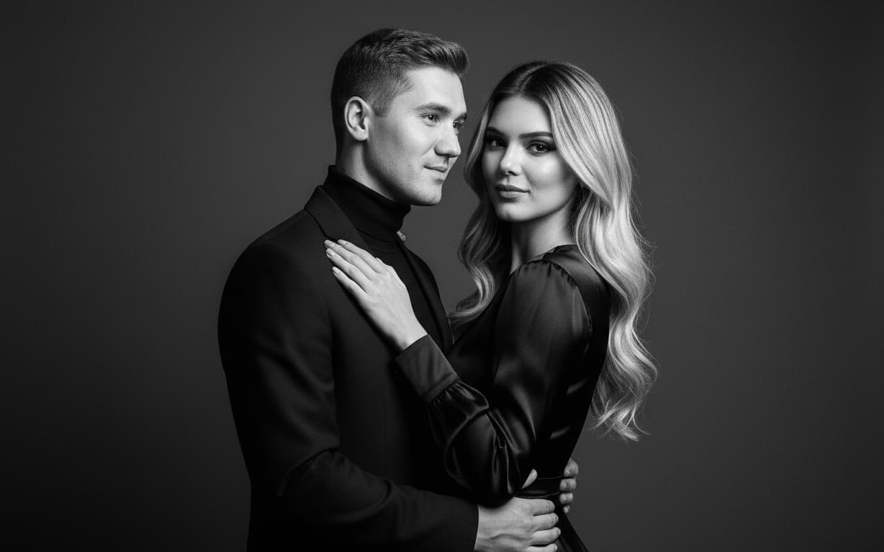 Вневременная ЧБ-элегантность по фото нейросеть