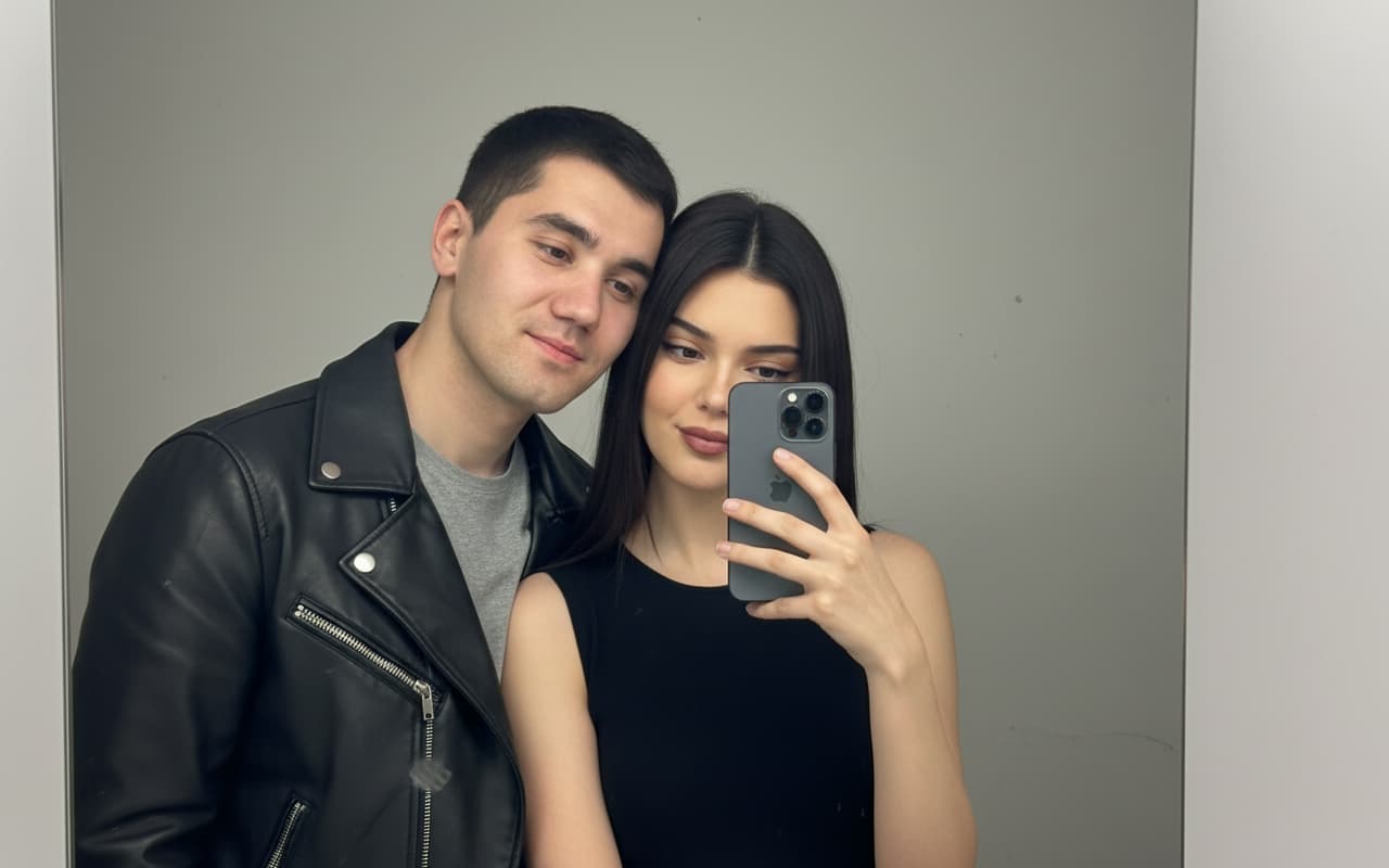 Интимный iPhone-момент по фото нейросеть